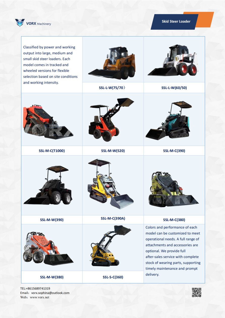 VORX skid steer loaders